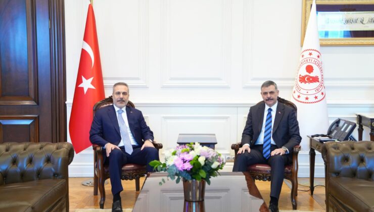 Dışişleri Bakanı Hakan Fidan’dan İçişleri Bakanı Mustafa Çiftçi’ye Ziyaret