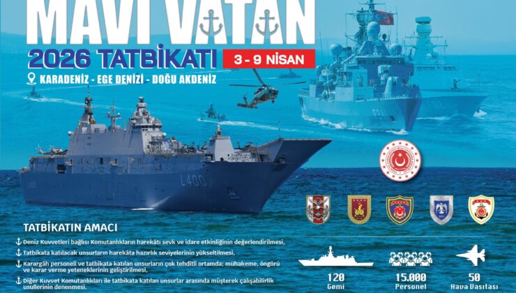 Mavi Vatan-2026 Tatbikatı Üç Denizde Eş Zamanlı Başladı