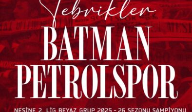 Azmin Zaferi Batman Petrolspor’dan Tarihi Yükseliş Tek Haber Ajansı Başkanı Solmaz’dan Tebrik Mesajı