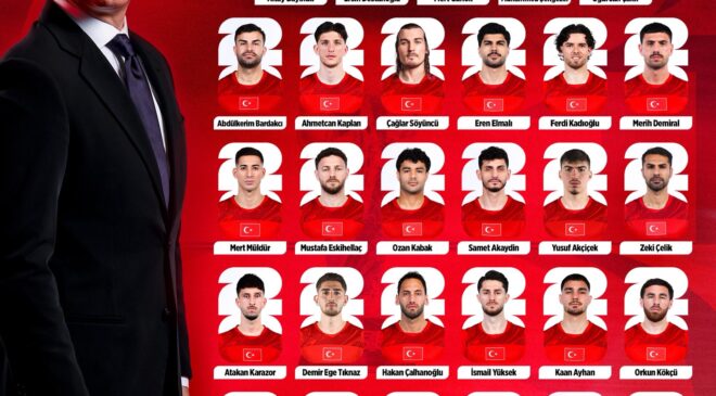 A Milli Futbol Takımı’nın 2026 FIFA Dünya Kupası Geniş Aday Kadrosu Açıklandı