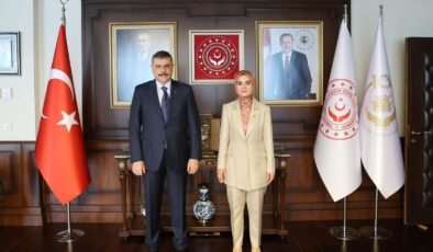 İçişleri Bakanı Mustafa Çiftçi’den Aile ve Sosyal Hizmetler Bakanı Mahinur Özdemir Göktürk’e Ziyaret