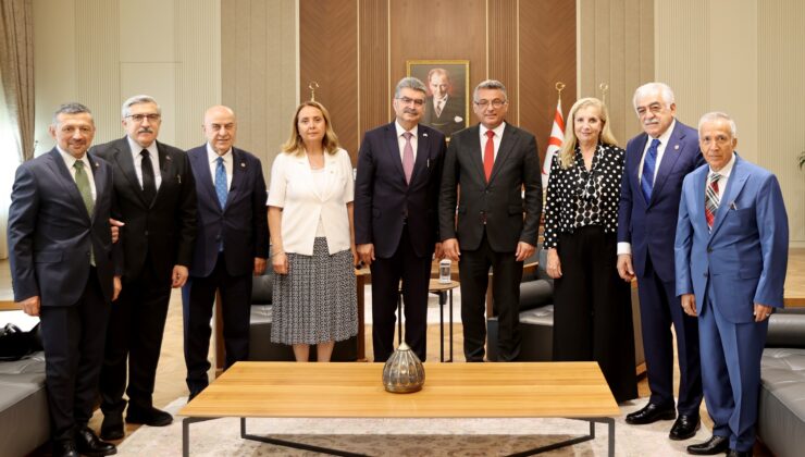 KKTC Cumhurbaşkanı Erhürman, Türkiye Heyetini Kabul Etti